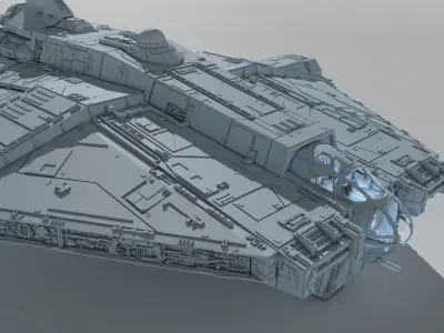 Star Wars Ahsoka serie Ghost with Fantom  3D print model