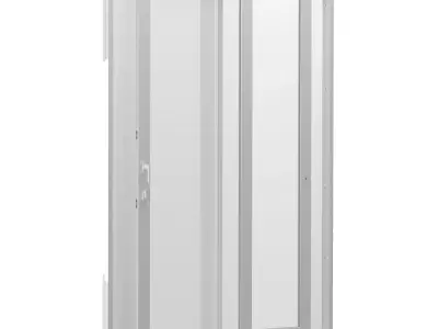 Sliding aluminum doors 3D model