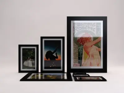 PHOTO FRAME---Collection x7 different size 3D Model Pack