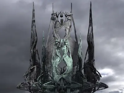 Atlantis Royal Coral kings Towers 3D model