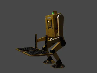Droid Robot - Binary Load Lifter Unrigged Low-Poly 3D model