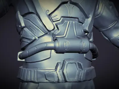 3D Character - Sci-Fi Soldier 3D model