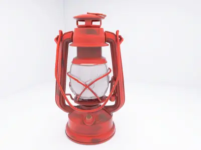 lantern lamp  Low-poly 3D model