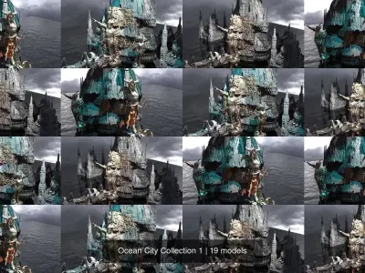 Ocean City Collection 1 3D Model Pack