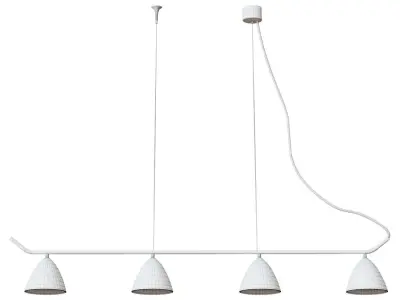 Flash 4l White Chandelier 3D model