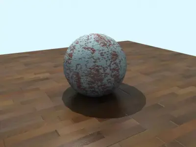 Point light sample scene Free 3D model