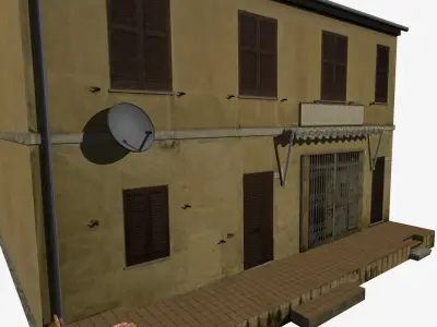 Village Home S-C Low-poly 3D model