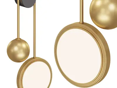 pendulum wall light by luxdeco 3D model