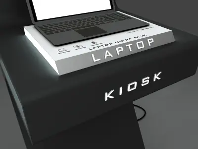Kiosk Laptop 3D model