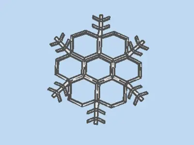 Snowflake - Type 5 3D model