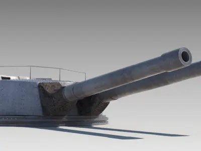 Warship Turret  3D model