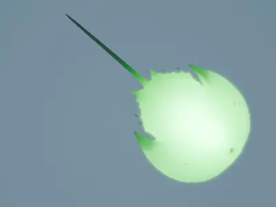 Indirect lighting of living fossils 3D model