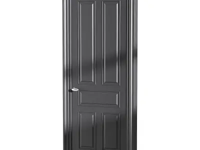 Modern entrance door 80 3D model