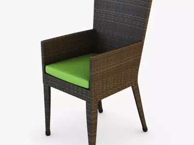 Rexus chair brown v 2 3D model