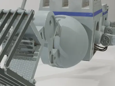 Star Wars industrial robot Low-poly 3D model