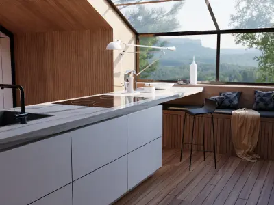 Modern kitchen Free 3D model