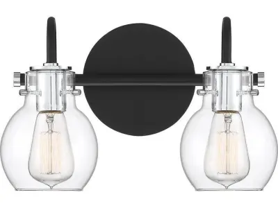 Halleck 2 - Light Dimmable Earth Black Vanity Light Free 3D model