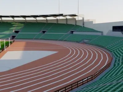 Bislett Stadium - Norway 3D model