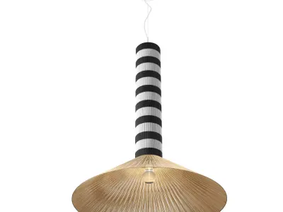Tribe LED handmade rope pendant lamp by AMPM 3D model
