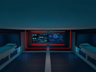 Sci Fi Bedroom 3D model purchase