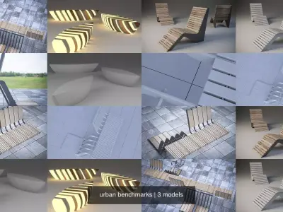 urban benchmarks 3D Model Pack