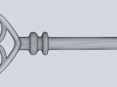 Antique Bronze Keys 3D model