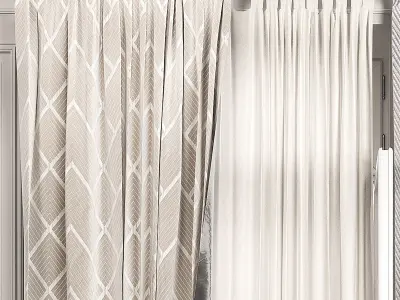 Curtain Set 487C 3D model