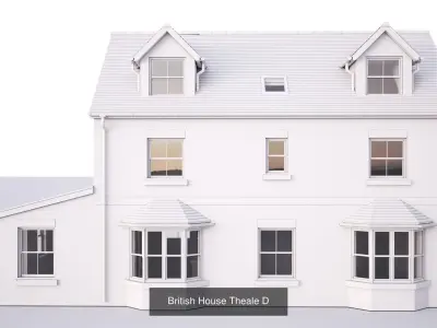 British House Theale collection 3D Model Pack