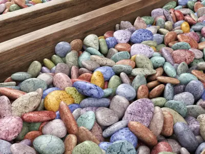 Pebble color form 3D model