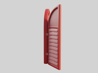 Cartoon Window 23a 3D model