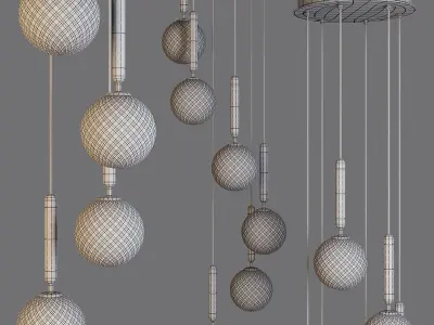 Nuura Miira 6 Optic 03060223 - Pendant Lamp 3D model