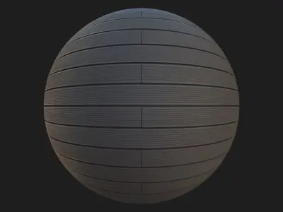 Dark oak decking texture 3D model