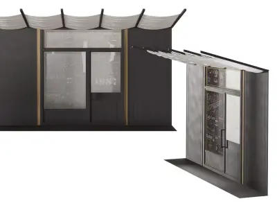 Cafe Facade Element 3D model