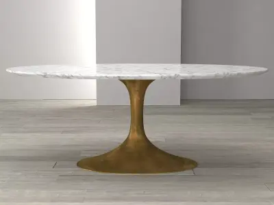 Aero Marble Dining Table 3D model