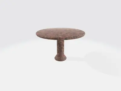 Low Poly Granite Table Free 3D model