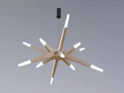 Urchin Lighting Chandelier 3D model