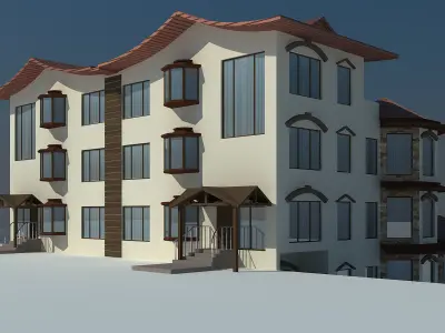 4 Type House Model  3D model