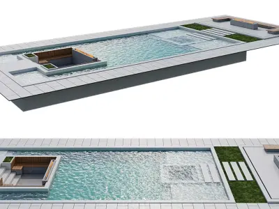 Pool To Modern Homes 3D model