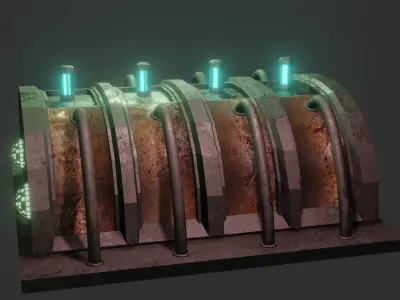 SCI-FI INDSUTRIAL POWER CORE 3D model