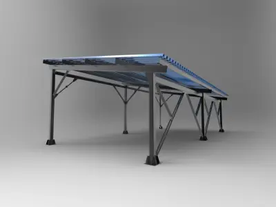 Hangar industrial construction 3D model 3D model