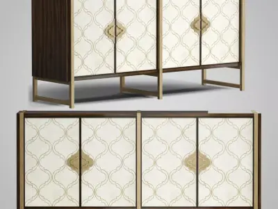 Melange Classic Credenza 3D model