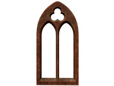 Medieval window  Low-poly 3D model