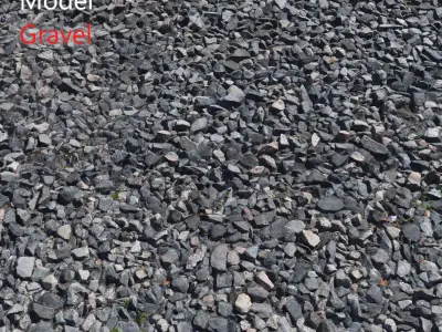 Ultra realistic Gravel Scan  3D model