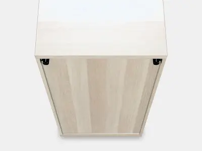 BESTA Shelf unit with doors 11 Low-poly 3D model