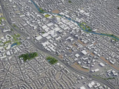 Reno-Sparks  Low-poly 3D model