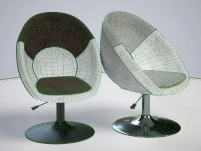 Chair ar vr optimized Low-poly 3D model purchase