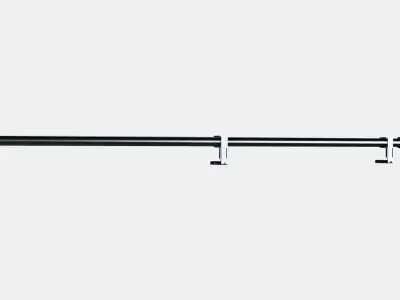 BEKRAFTA Curtain rod set 2 Low-poly 3D model