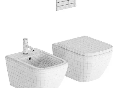 Hatria Bianca Wall-Hung WC 3D model