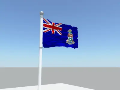 Cayman Islands flag 3D model