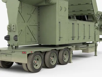  Long Range Surveillance Radar Platform Deployed Rigged for Maya 